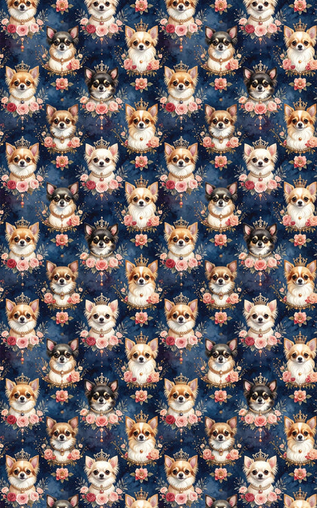 Royal Chihuahua Revelry Wrapping Paper - London Penny Gift Wrap