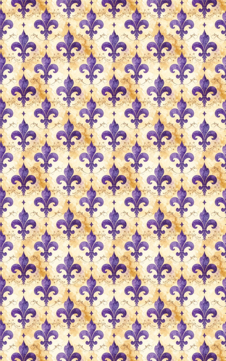 Lavender Fleur-de-Lis Garden Wrapping Paper - London Penny Gift Wrap