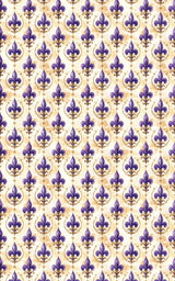 Purple Fleur-de-Lis Medallions Wrapping Paper