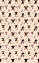 Elegant Boxer Wedding Wrapping Paper