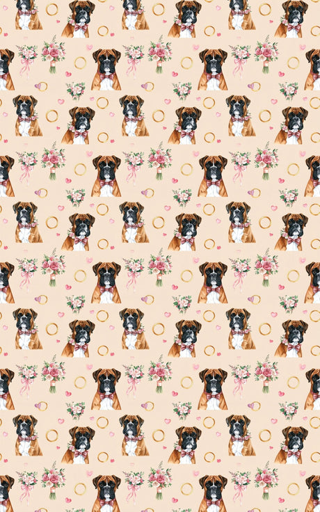 Elegant Boxer Wedding Wrapping Paper - London Penny Gift Wrap