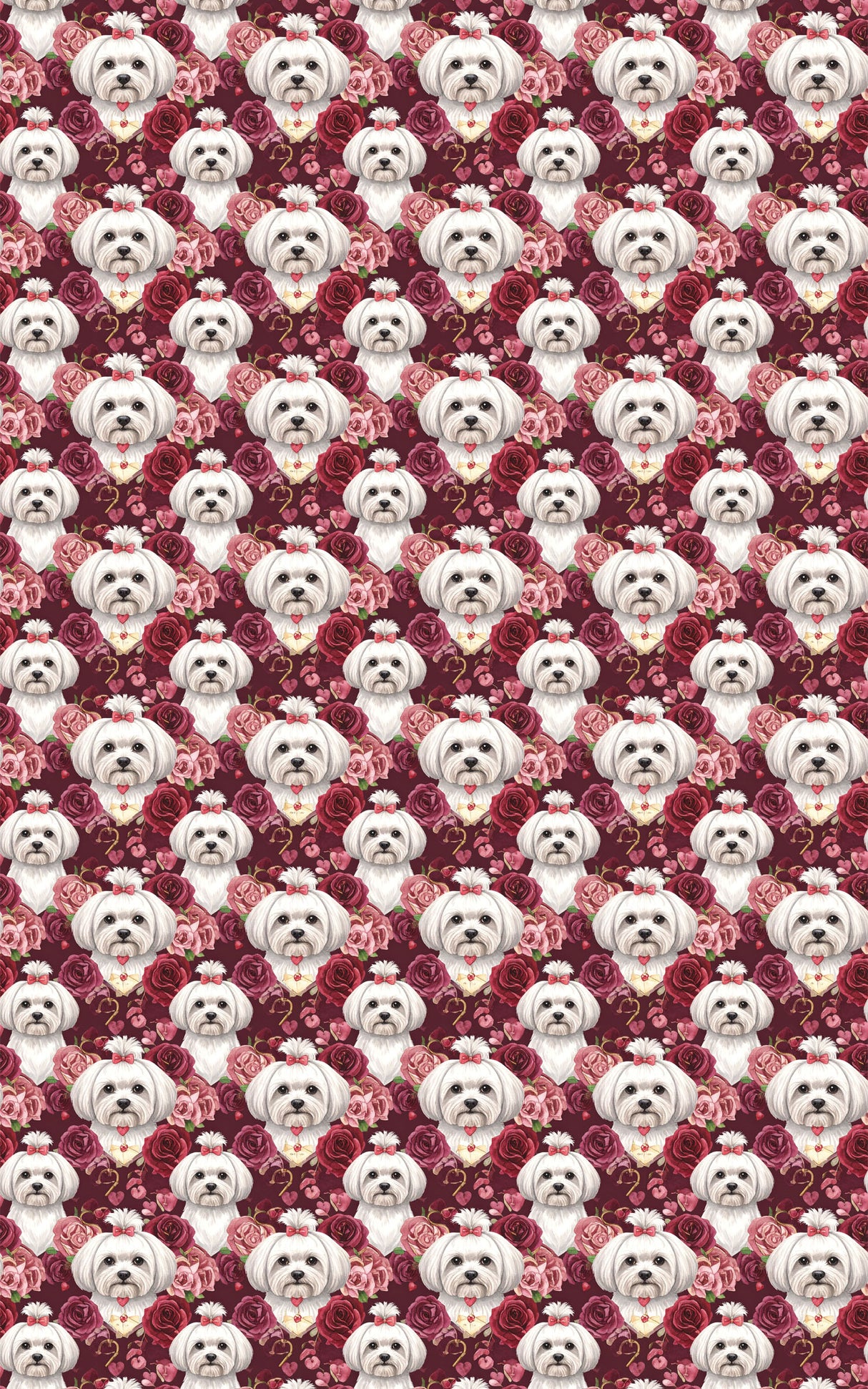 Romantic Valentine’s Maltese Wrapping Paper