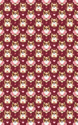 Valentine’s Chihuahua Sweethearts Wrapping Paper