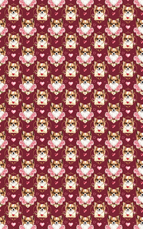 Valentine’s Chihuahua Sweethearts Wrapping Paper - London Penny Gift Wrap