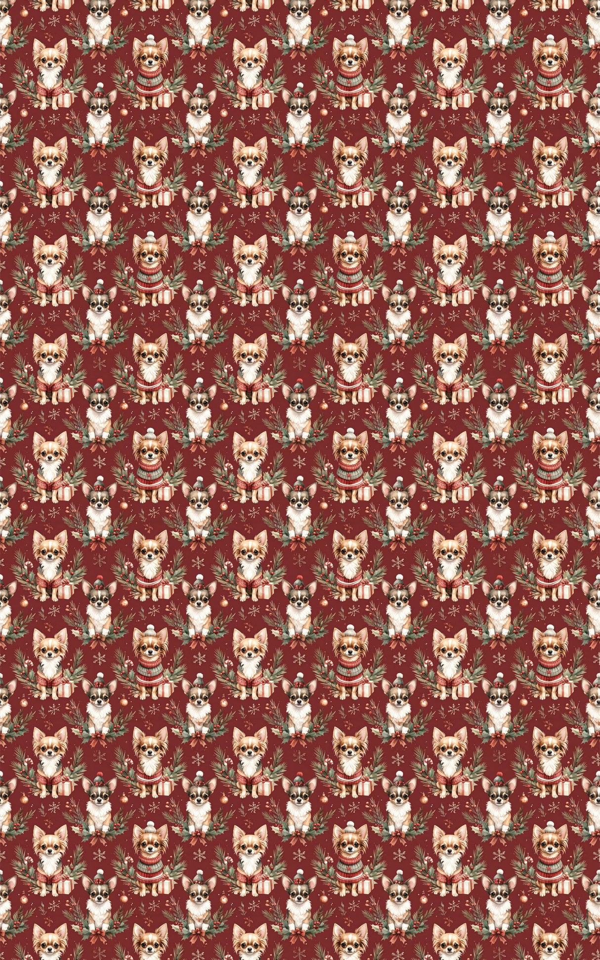Merry Little Chihuahua Wrapping Paper