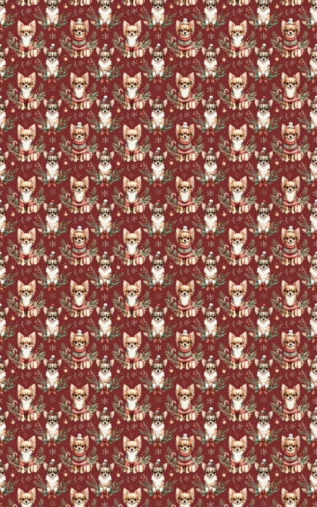 Merry Little Chihuahua Wrapping Paper - London Penny Gift Wrap