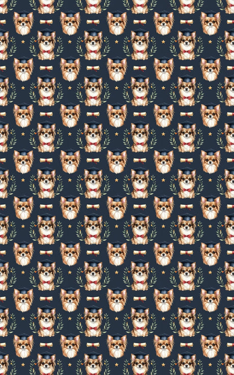 Graduation Chihuahua Wrapping Paper - London Penny Gift Wrap