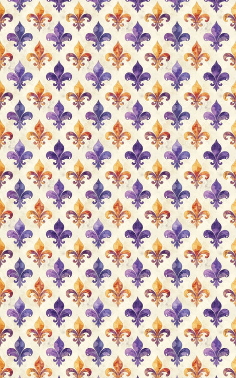 Fleur-de-Lis & Royal Rosettes Wrapping Paper - London Penny Gift Wrap