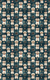 New Year’s Eve Maltese Wrapping Paper