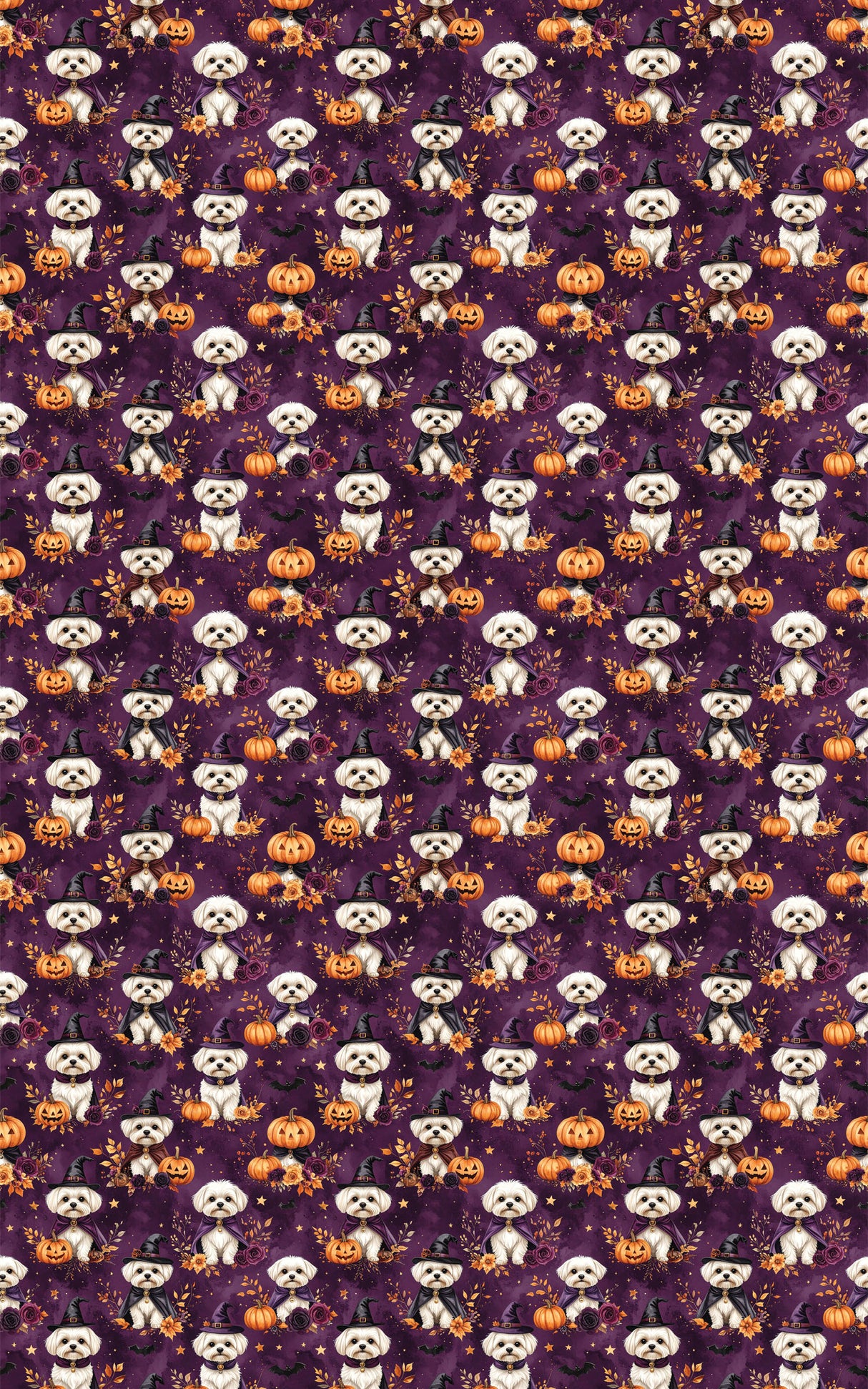 Enchanted Halloween Maltese Wrapping Paper