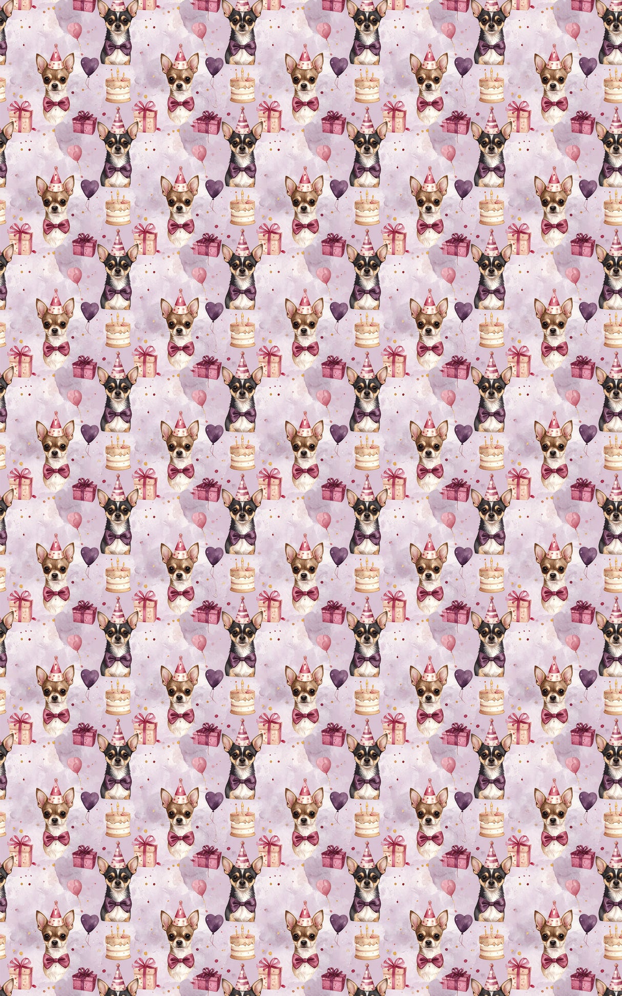 Chihuahua Birthday Party Wrapping Paper