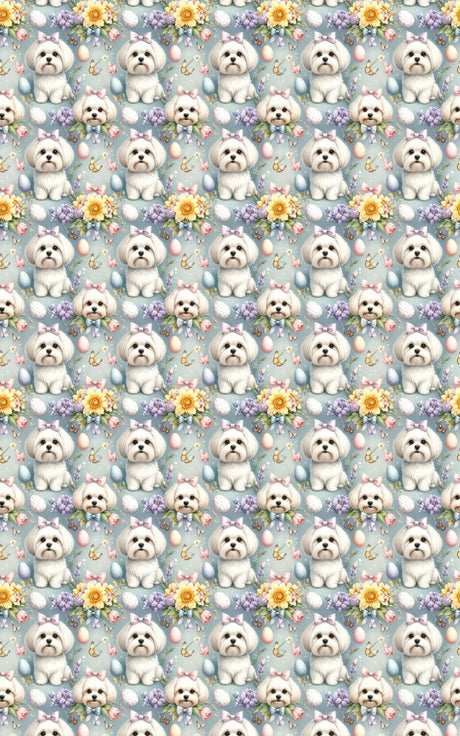 Easter Garden Maltese Wrapping Paper - London Penny Gift Wrap