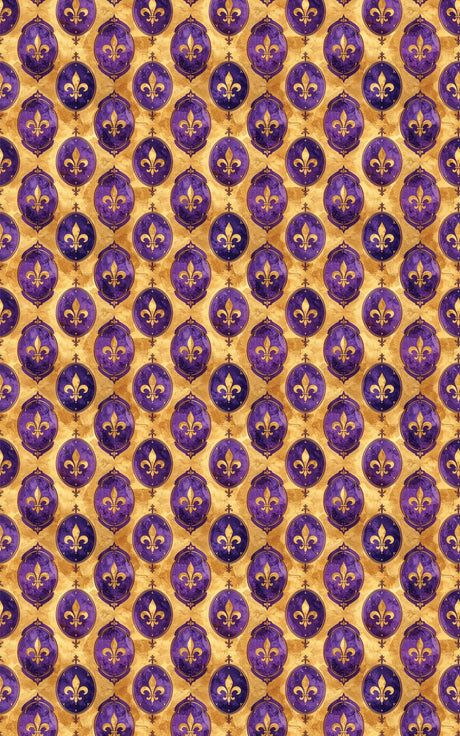 Fleur-de-Lis Ornamental Wrapping Paper - London Penny Gift Wrap