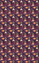 Gothic Halloween Pug Wrapping Paper