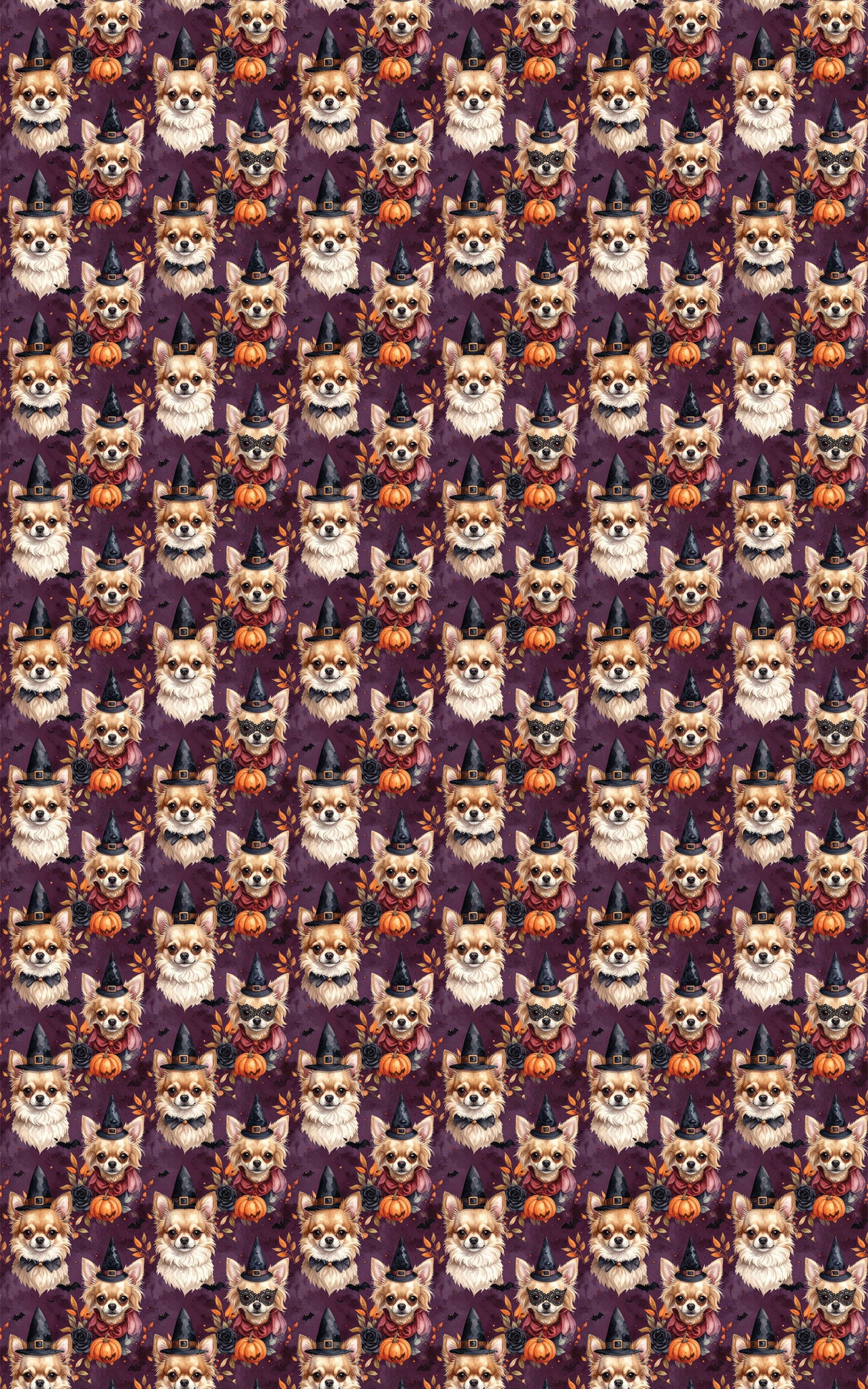 Halloween Chihuahua Masquerade Wrapping Paper