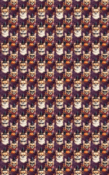 Halloween Chihuahua Masquerade Wrapping Paper - London Penny Gift Wrap