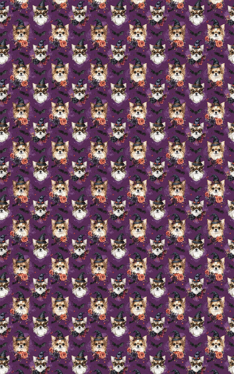 Chihuahua Spooky Party Wrapping Paper - London Penny Gift Wrap