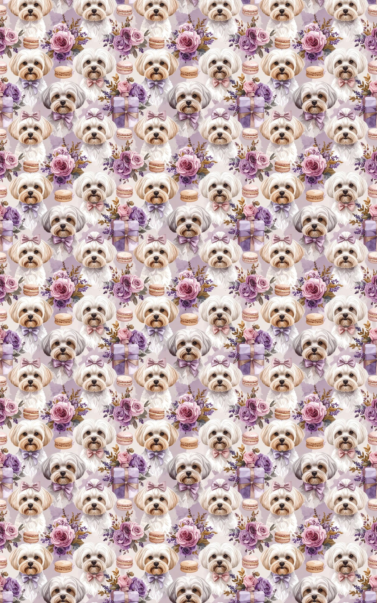 Parisian Chic Maltese Wrapping Paper