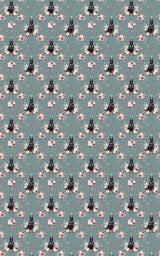 Doberman Garden Party Wrapping Paper - London Penny Gift Wrap
