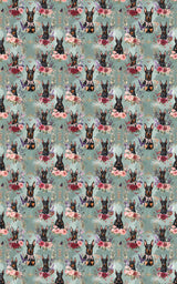 Doberman Garden Charm Wrapping Paper