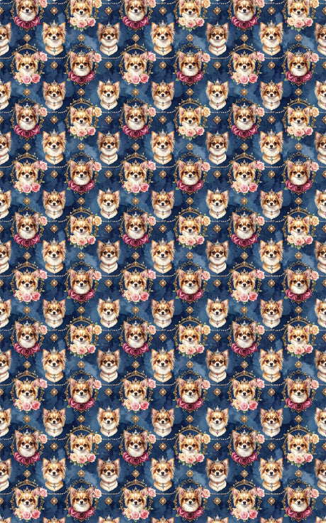 Royal Chihuahua Celebration Wrapping Paper - London Penny Gift Wrap
