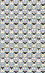 Pastel Easter Pugs Wrapping Paper
