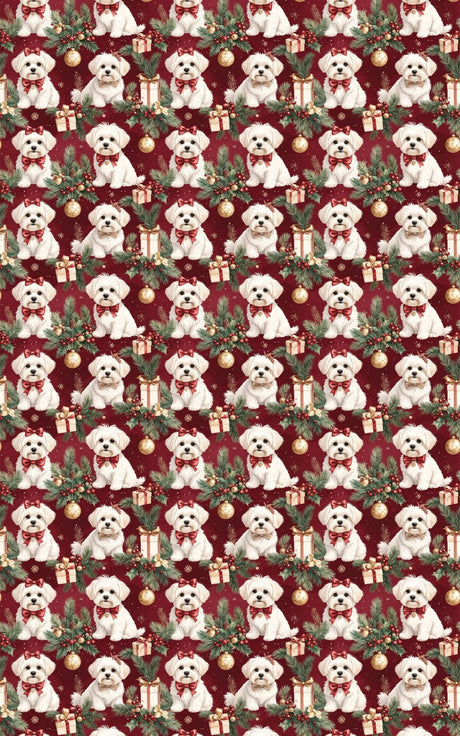 Luxury Christmas Maltese Wrapping Paper - London Penny Gift Wrap