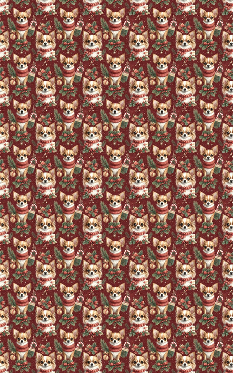 Christmas Chihuahua Boutique Wrapping Paper - London Penny Gift Wrap