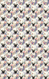 Mother’s Day Pug Bouquet Wrapping Paper
