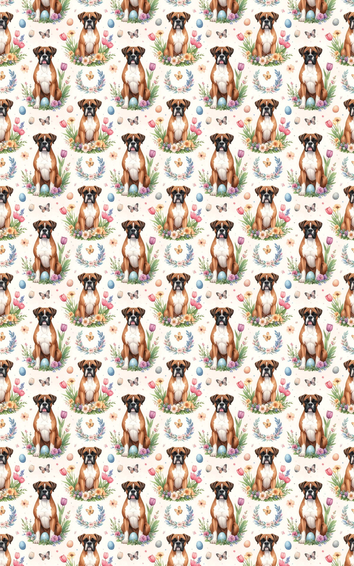 Easter Garden Boxer Wrapping Paper
