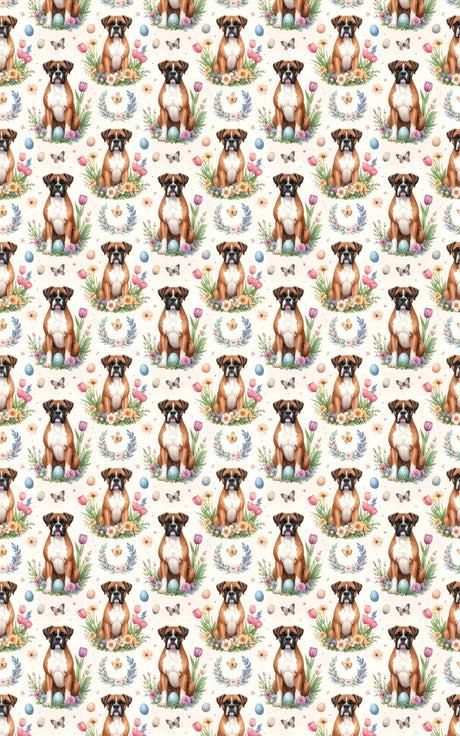 Easter Garden Boxer Wrapping Paper - London Penny Gift Wrap