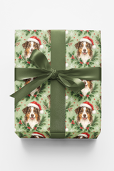 Australian-Shepherd Santa Paws Wrapping Paper