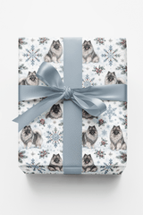 Siberian Keeshond Arctic Christmas Wrapping Paper - London Penny Gift Wrap