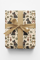 Vintage Christmas Scotties Wrapping Paper