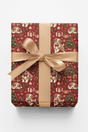 Red Merle Christmas Celebration Wrapping Paper - London Penny Gift Wrap