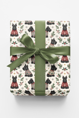 Scottie Christmas Sweater Wrapping Paper