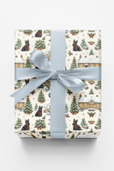 Scottie Christmas Village Wrapping Paper