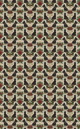 Highland Poinsettia Scotties Wrapping Paper