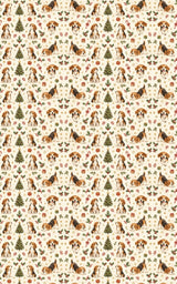 Merry Beagle Playtime Wrapping Paper - London Penny Gift Wrap