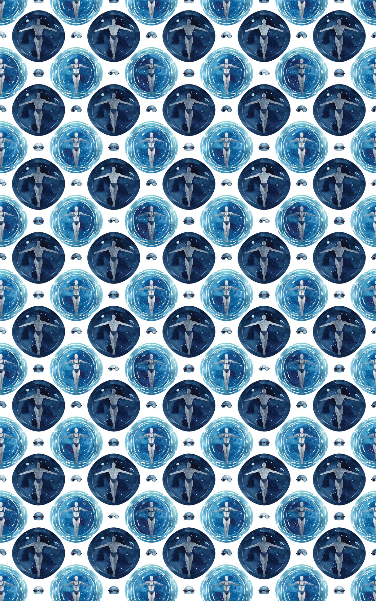 Aquatic Heritage Tile Wrapping Paper