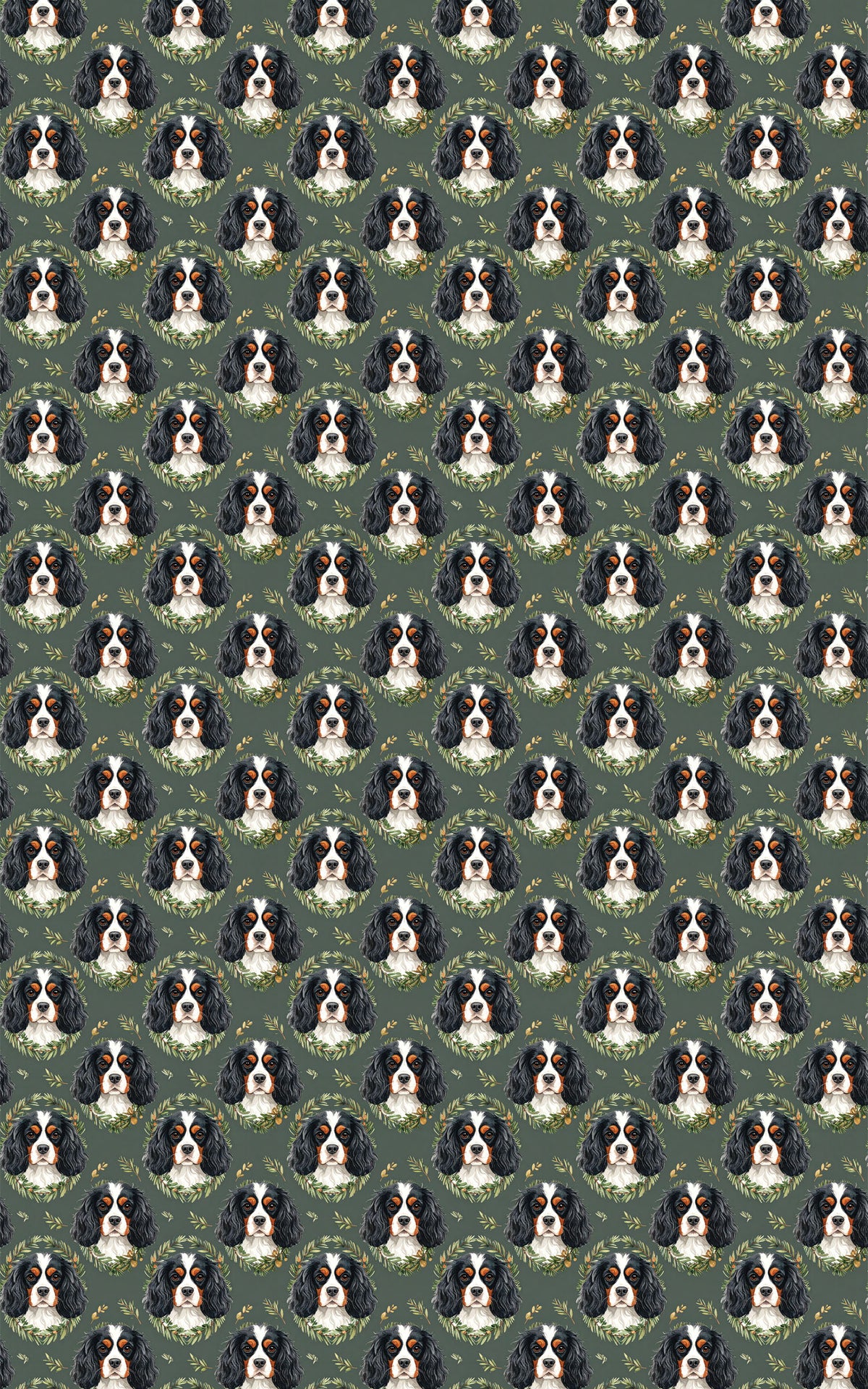Evergreen Portrait Medallions Wrapping Paper