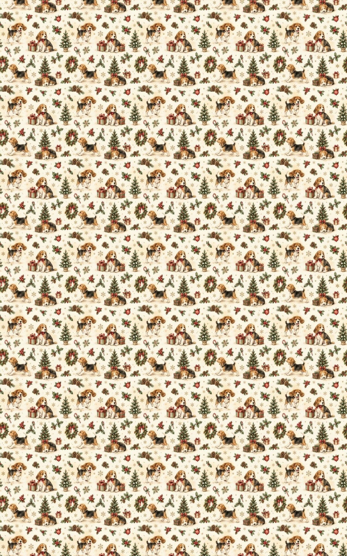 Beagle Christmas Adventure Wrapping Paper - London Penny Gift Wrap