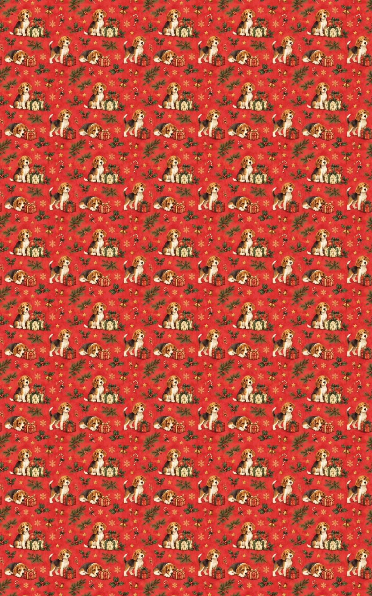 Beagles & Christmas Presents Wrapping Paper - London Penny Gift Wrap