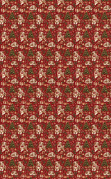 Red Merle Christmas Celebration Wrapping Paper - London Penny Gift Wrap