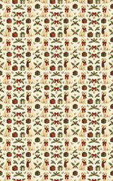 Christmas Cream-Colored Lab Wrapping Paper