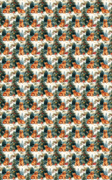 Snowy Christmas Golden Retrievers Wrapping Paper