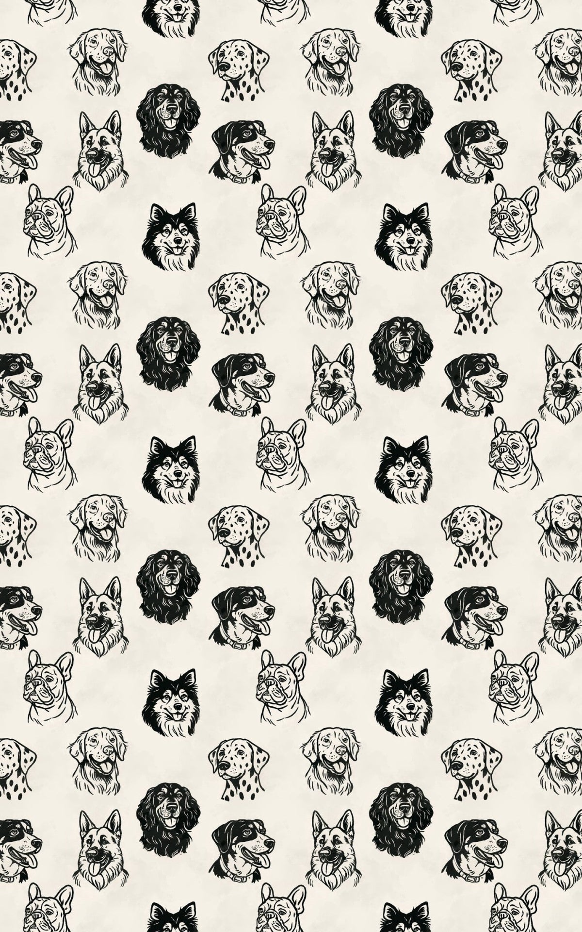 Monochrome Mutts - London Penny Gift Wrap