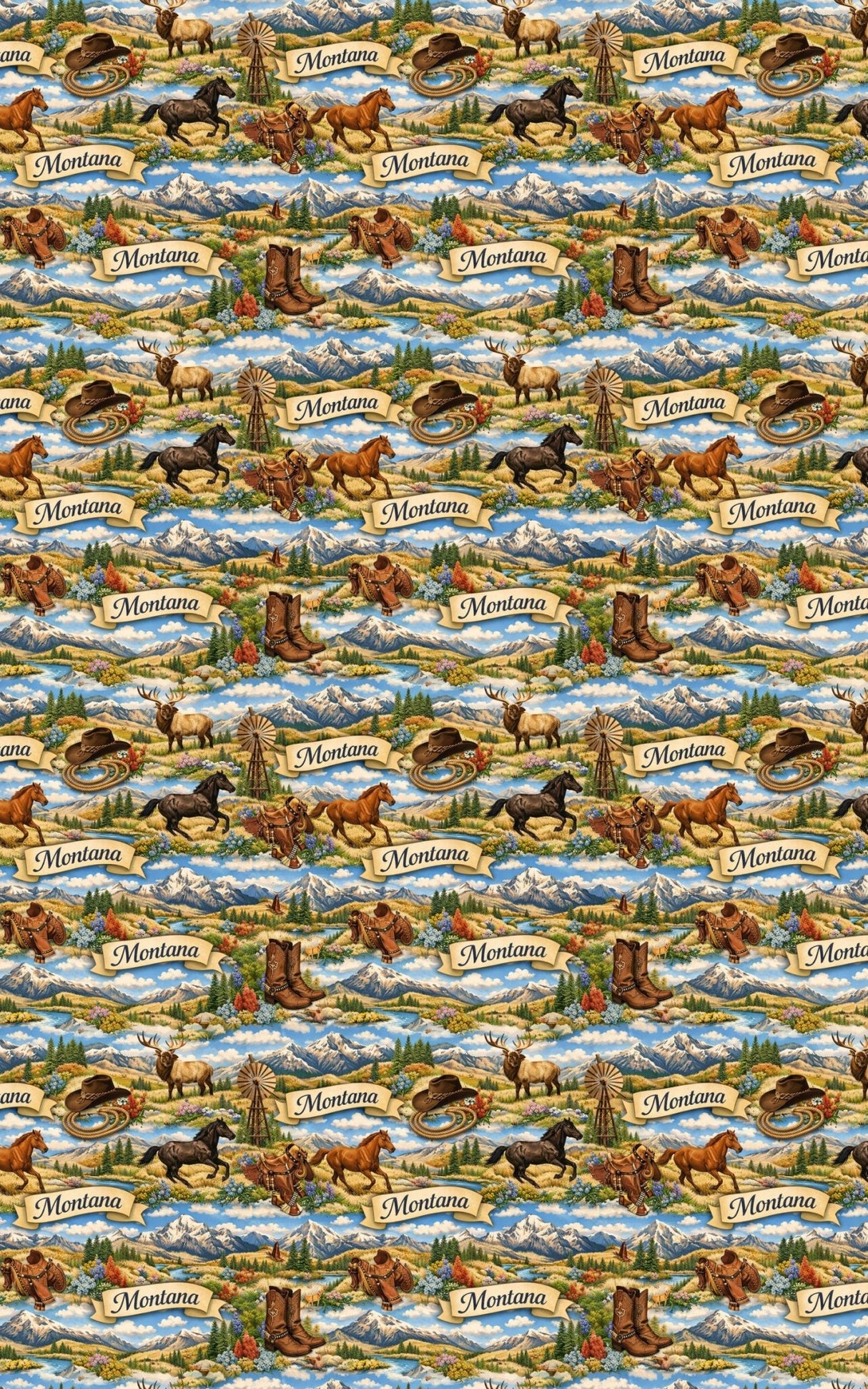 Montana Big Sky West - London Penny Gift Wrap