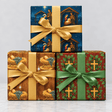 Christian Inspired Gift Wrap Bundle - 3 Roll Set - London Penny Gift Wrap