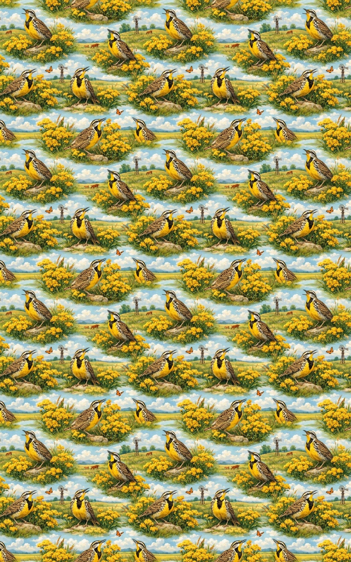 Nebraska Flora & Fauna - London Penny Gift Wrap